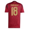 Camisola Bélgica Mangala 18 Homen Equipamento 1ª Euro 2024